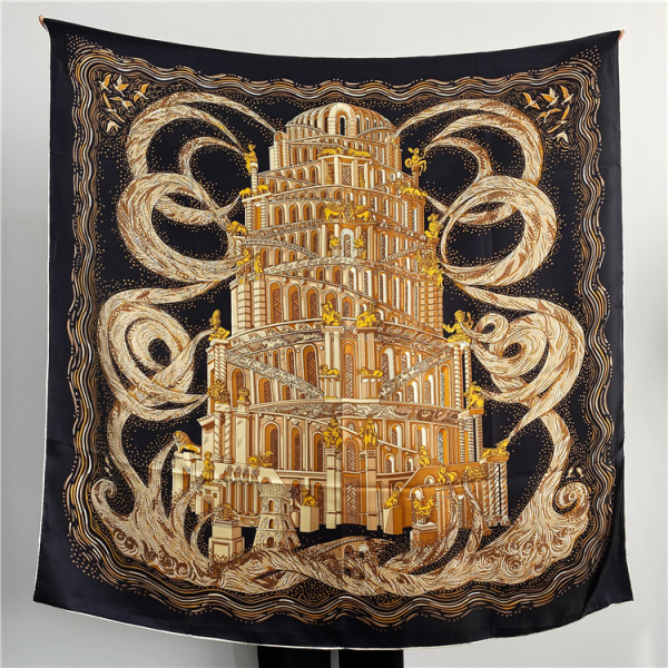 Babel River Mulberry Silk Large Square Shawl 148