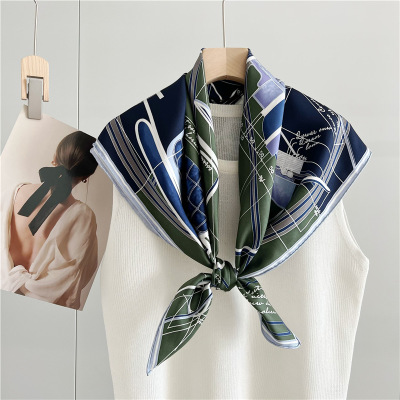 Carriage square scarf Spring and Autumn Mulberry Silk scarf women shawl 119