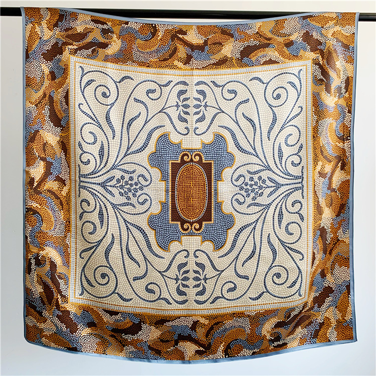 Coral Sea Square Scarf Mulberry Silk Scarf women everything 124