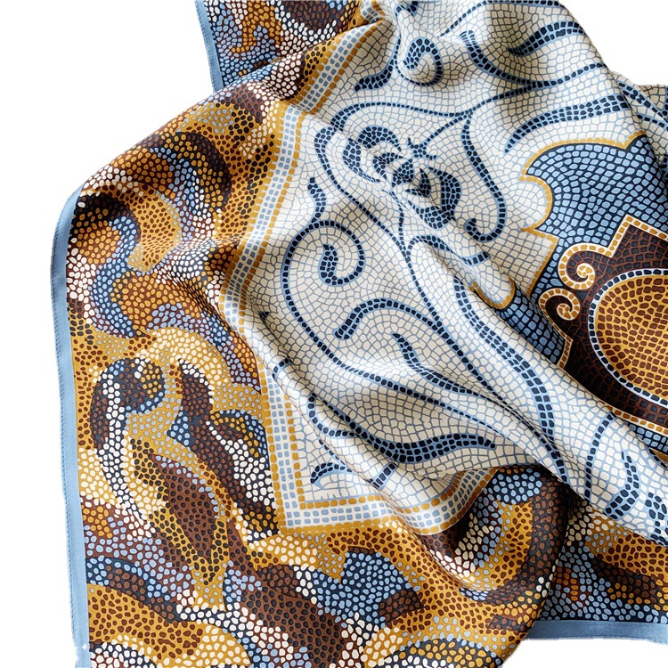 Coral Sea Square Scarf Mulberry Silk Scarf women everything 124