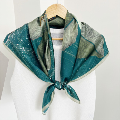 Crabapple flower flower square scarf square scarf Silk scarf shawl female 117