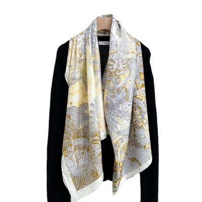 Elegant Twill Silk Female Mulberry Silk Scarf Shawl 155