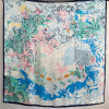 Forest All-Match Satin Large Square Shawl Mulberry Silk Shawl 144