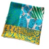 Jungle Flower Leopard Female Mulberry Silk Shawl Square 158