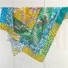 Jungle Flower Leopard Female Mulberry Silk Shawl Square 158