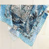 Jungle Flower Leopard Female Mulberry Silk Shawl Square 158