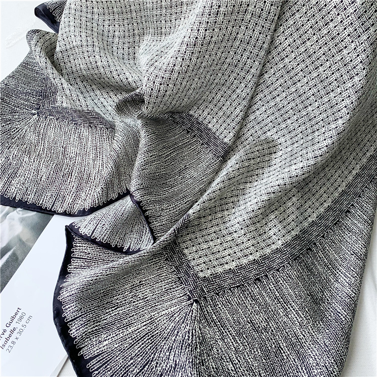 Large square scarf autumn winter Mulberry Silk scarf Multifunctional shawl 129
