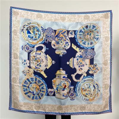 Large square scarf Mulberry Silk Scarf Female autumn and winter 126