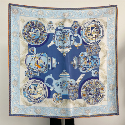 Large square scarf Mulberry Silk Scarf Female autumn and winter 126