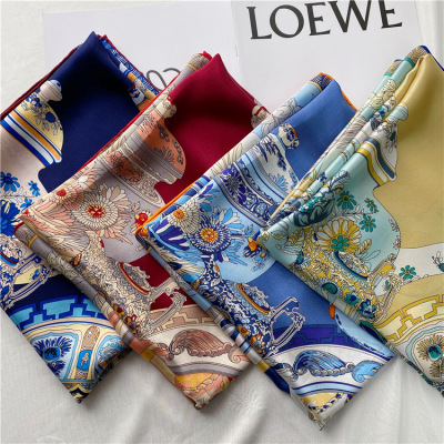 Large square scarf Mulberry Silk Scarf Female autumn and winter 126