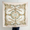 Real Silk Scarf Women's Garden Castle Mulberry Silk Shawl 128