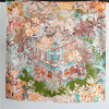 Sintra Gardens Mulberry Silk Scarf Square Scarf Shawl 105
