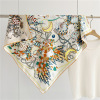 Square Scarf Double Sided Two Color Mulberry Silk Scarf Shawl 104