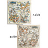 Square Scarf Double Sided Two Color Mulberry Silk Scarf Shawl 104