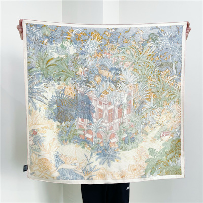 Square Scarf Spring and Autumn fashion Mulberry Silk Scarf Shawl 101
