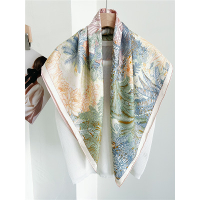 Square Scarf Spring and Autumn fashion Mulberry Silk Scarf Shawl 101