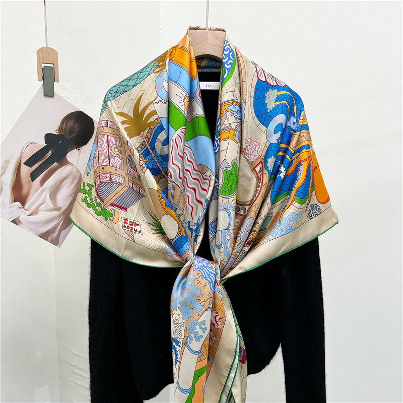 Water amusement park Mulberry Silk Women's office shawl 159