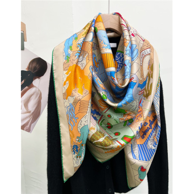 Water amusement park Mulberry Silk Women's office shawl 159