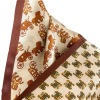 Double layer double faced silk scarf 163